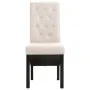 Sillas de comedor 2 unidades tela color crema de vidaXL, Sillas de comedor - Ref: Foro24-248987, Precio: 191,33 €, Descuento: %