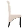 Sillas de comedor 2 unidades tela color crema de vidaXL, Sillas de comedor - Ref: Foro24-248987, Precio: 191,33 €, Descuento: %