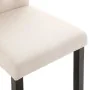 Sillas de comedor 2 unidades tela color crema de vidaXL, Sillas de comedor - Ref: Foro24-248987, Precio: 191,33 €, Descuento: %