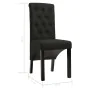 Dining chairs 2 units of black fabric by vidaXL, dining chairs - Ref: Foro24-248991, Price: 185,41 €, Discount: %