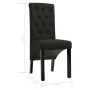 Sillas de comedor 2 unidades de tela negra de vidaXL, Sillas de comedor - Ref: Foro24-248991, Precio: 185,41 €, Descuento: %