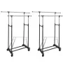 Adjustable clothes rack 2 bars 2 units by vidaXL, Dresser Organizers and Bar Hangers - Ref: Foro24-270182, Price: 61,40 €, Di...