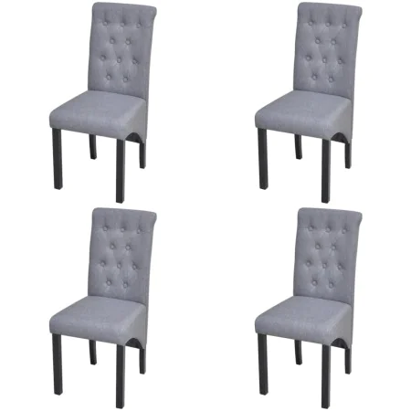 Esszimmerstühle 4 Einheiten aus hellgrauem Stoff von vidaXL, Essstühle - Ref: Foro24-272245, Preis: 360,97 €, Rabatt: %