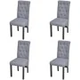 Dining chairs 4 units light gray fabric by vidaXL, dining chairs - Ref: Foro24-272245, Price: 360,97 €, Discount: %