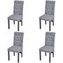Esszimmerstühle 4 Einheiten aus hellgrauem Stoff von vidaXL, Essstühle - Ref: Foro24-272245, Preis: 360,97 €, Rabatt: %