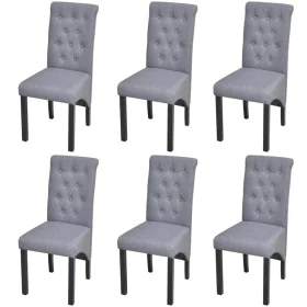 6 Esszimmerstühle aus hellgrauem Stoff von vidaXL, Essstühle - Ref: Foro24-272246, Preis: 540,48 €, Rabatt: %