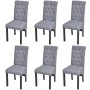 6 Esszimmerstühle aus hellgrauem Stoff von vidaXL, Essstühle - Ref: Foro24-272246, Preis: 539,83 €, Rabatt: %