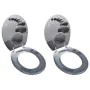 Toilet seats with 2 MDF stone lids by vidaXL, Toilet and bidet seats - Ref: Foro24-275910, Price: 80,14 €, Discount: %