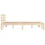 Bettgestell aus Massivholz 140x190 cm von vidaXL, Betten und Lattenroste - Ref: Foro24-814734, Preis: 114,09 €, Rabatt: %