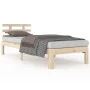 Solid wood bed frame 90x200 cm by vidaXL, Beds and slatted bases - Ref: Foro24-814739, Price: 68,23 €, Discount: %