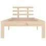 Solid wood bed frame 90x200 cm by vidaXL, Beds and slatted bases - Ref: Foro24-814739, Price: 68,23 €, Discount: %