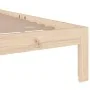 Solid wood bed frame 90x200 cm by vidaXL, Beds and slatted bases - Ref: Foro24-814739, Price: 68,23 €, Discount: %