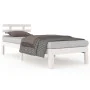 White solid wood bed frame 90x200 cm by vidaXL, Beds and slatted bases - Ref: Foro24-814740, Price: 82,79 €, Discount: %