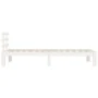 White solid wood bed frame 90x200 cm by vidaXL, Beds and slatted bases - Ref: Foro24-814740, Price: 82,79 €, Discount: %