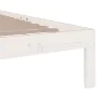 White solid wood bed frame 90x200 cm by vidaXL, Beds and slatted bases - Ref: Foro24-814740, Price: 82,79 €, Discount: %