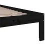 Estructura de cama madera maciza negro 90x200 cm de vidaXL, Camas y somieres - Ref: Foro24-814743, Precio: 93,19 €, Descuento: %