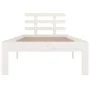 Estructura de cama madera maciza blanca 100x200 cm de vidaXL, Camas y somieres - Ref: Foro24-814745, Precio: 105,62 €, Descue...