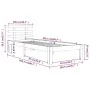 Estructura de cama madera maciza blanca 100x200 cm de vidaXL, Camas y somieres - Ref: Foro24-814745, Precio: 105,62 €, Descue...