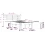 Solid wood bed frame 120x200 cm by vidaXL, Beds and slatted bases - Ref: Foro24-814749, Price: 111,49 €, Discount: %