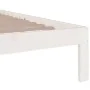 White solid wood bed frame 120x200 cm by vidaXL, Beds and slatted bases - Ref: Foro24-814750, Price: 129,09 €, Discount: %