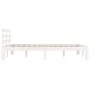 White solid wood bed frame 140x200 cm by vidaXL, Beds and slatted bases - Ref: Foro24-814755, Price: 109,82 €, Discount: %