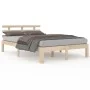 Solid wood bed frame 160x200 cm by vidaXL, Beds and slatted bases - Ref: Foro24-814764, Price: 123,14 €, Discount: %