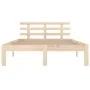 Solid wood bed frame 160x200 cm by vidaXL, Beds and slatted bases - Ref: Foro24-814764, Price: 123,14 €, Discount: %