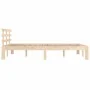 Solid wood bed frame 160x200 cm by vidaXL, Beds and slatted bases - Ref: Foro24-814764, Price: 123,14 €, Discount: %