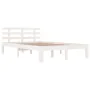 White solid wood bed frame 160x200 cm by vidaXL, Beds and slatted bases - Ref: Foro24-814765, Price: 126,83 €, Discount: %