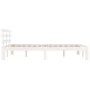 Estructura de cama madera maciza blanco Supe King 180x200 cm de vidaXL, Camas y somieres - Ref: Foro24-814770, Precio: 153,78...