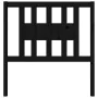 Solid pine wood headboard in black 81x4x100 cm by vidaXL, Headboards and footboards - Ref: Foro24-818649, Price: 23,23 €, Dis...
