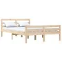 Solid wood bed frame 120x190 cm by vidaXL, Beds and slatted bases - Ref: Foro24-814789, Price: 91,13 €, Discount: %