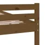 Honey brown solid wood double bed frame 120x190 cm by vidaXL, Beds and slatted bases - Ref: Foro24-814792, Price: 120,15 €, D...