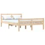 Doppelbettgestell aus Massivholz 135x190 cm von vidaXL, Betten und Lattenroste - Ref: Foro24-814794, Preis: 95,03 €, Rabatt: %