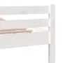 Weißer Massivholzbettrahmen 135x190 cm von vidaXL, Betten und Lattenroste - Ref: Foro24-814795, Preis: 122,29 €, Rabatt: %