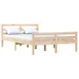 Solid wood bed frame 140x190 cm by vidaXL, Beds and slatted bases - Ref: Foro24-814799, Price: 96,85 €, Discount: %