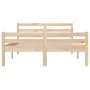 Solid wood bed frame 140x190 cm by vidaXL, Beds and slatted bases - Ref: Foro24-814799, Price: 96,85 €, Discount: %
