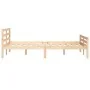 Bettgestell aus Massivholz 140x190 cm von vidaXL, Betten und Lattenroste - Ref: Foro24-814799, Preis: 121,46 €, Rabatt: %