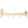 Solid wood bed frame 140x190 cm by vidaXL, Beds and slatted bases - Ref: Foro24-814799, Price: 96,85 €, Discount: %