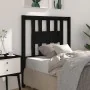 Solid pine wood headboard in black 81x4x100 cm by vidaXL, Headboards and footboards - Ref: Foro24-818649, Price: 23,23 €, Dis...
