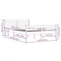 Bettgestell aus Massivholz 120x200 cm von vidaXL, Betten und Lattenroste - Ref: Foro24-814814, Preis: 93,30 €, Rabatt: %
