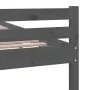 Grauer Massivholzbettrahmen 120x200 cm von vidaXL, Betten und Lattenroste - Ref: Foro24-814816, Preis: 117,31 €, Rabatt: %