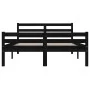 Schwarzer Massivholzbettrahmen 120x200 cm von vidaXL, Betten und Lattenroste - Ref: Foro24-814818, Preis: 113,58 €, Rabatt: %
