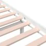 White solid wood bed frame 140x200 cm by vidaXL, Beds and slatted bases - Ref: Foro24-814820, Price: 119,56 €, Discount: %