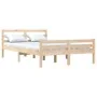 Bettgestell aus Massivholz 150x200 cm von vidaXL, Betten und Lattenroste - Ref: Foro24-814824, Preis: 101,58 €, Rabatt: %