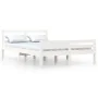 Estructura de cama madera maciza blanca King Size 150x200 cm de vidaXL, Camas y somieres - Ref: Foro24-814825, Precio: 130,66...