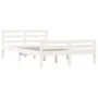 Estructura de cama madera maciza blanca King Size 150x200 cm de vidaXL, Camas y somieres - Ref: Foro24-814825, Precio: 130,66...