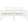 Estructura de cama madera maciza blanca King Size 150x200 cm de vidaXL, Camas y somieres - Ref: Foro24-814825, Precio: 130,66...