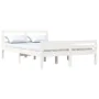 Estructura de cama de madera maciza blanco 160x200 cm de vidaXL, Camas y somieres - Ref: Foro24-814830, Precio: 126,03 €, Des...