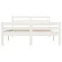 White solid wood bed frame 160x200 cm by vidaXL, Beds and slatted bases - Ref: Foro24-814830, Price: 126,03 €, Discount: %